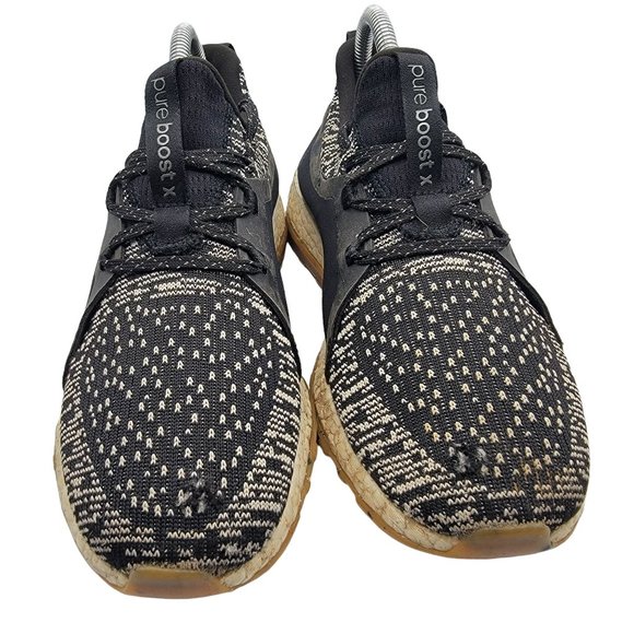 Adidas Pure Boost X Womens All Terrain Running Shoes BY2691 Black Whte Size 8 - Picture 2 of 12
